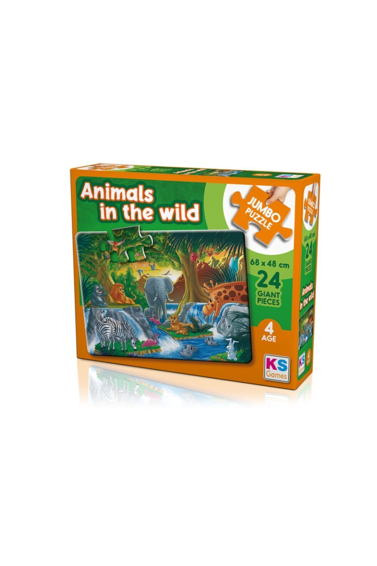 Animals In The Wild Jumbo Puzzle 4 Yaş Çocuk Puzzle