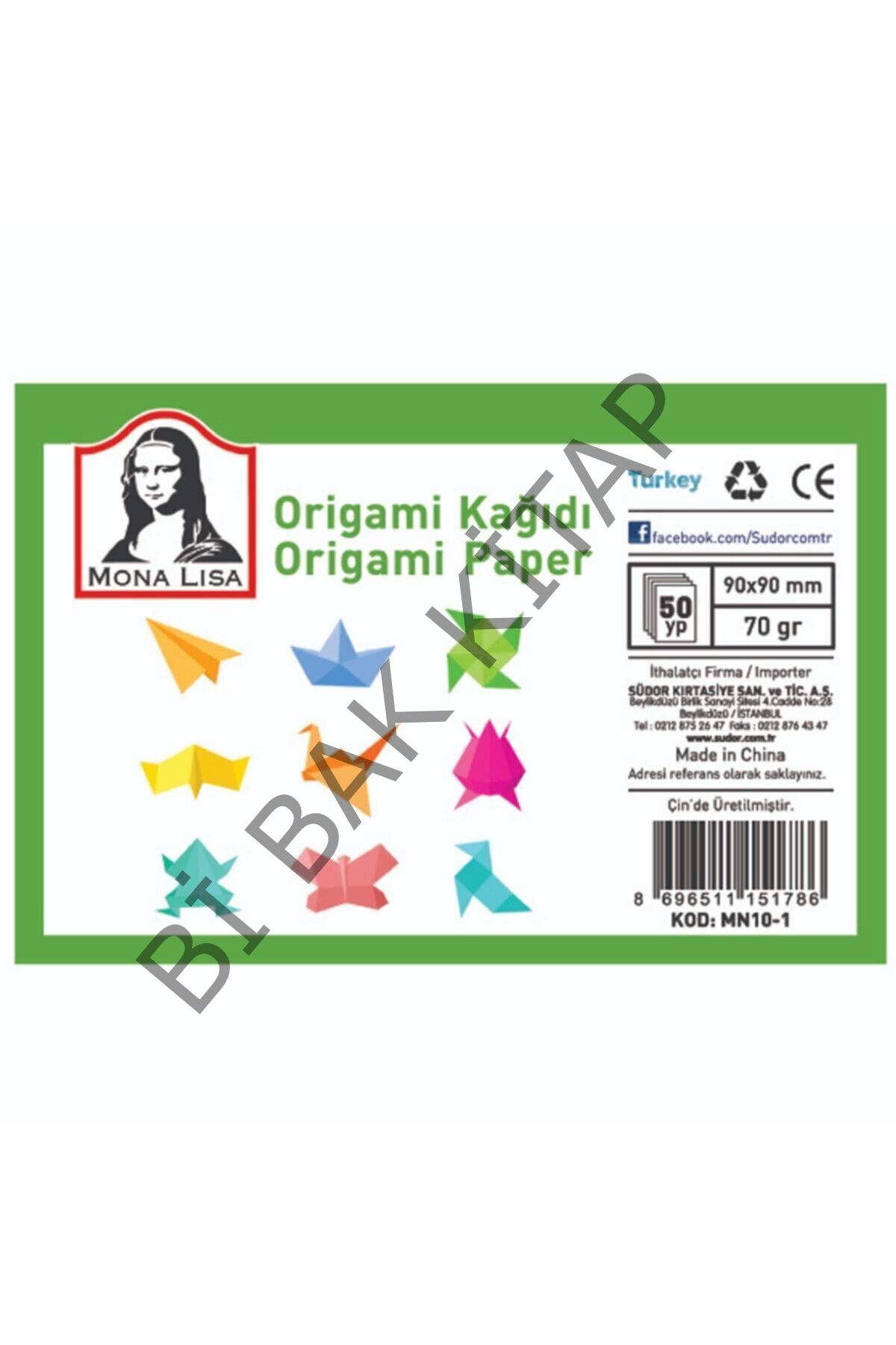 Origami Kağıdı 9x9 Mn10-1 50 Li