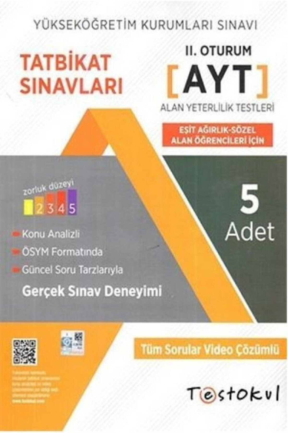 Test Okul Ayt Eşit Ağırlık Sözel Alan Öğrencileri Için Deneme Sınavı Test