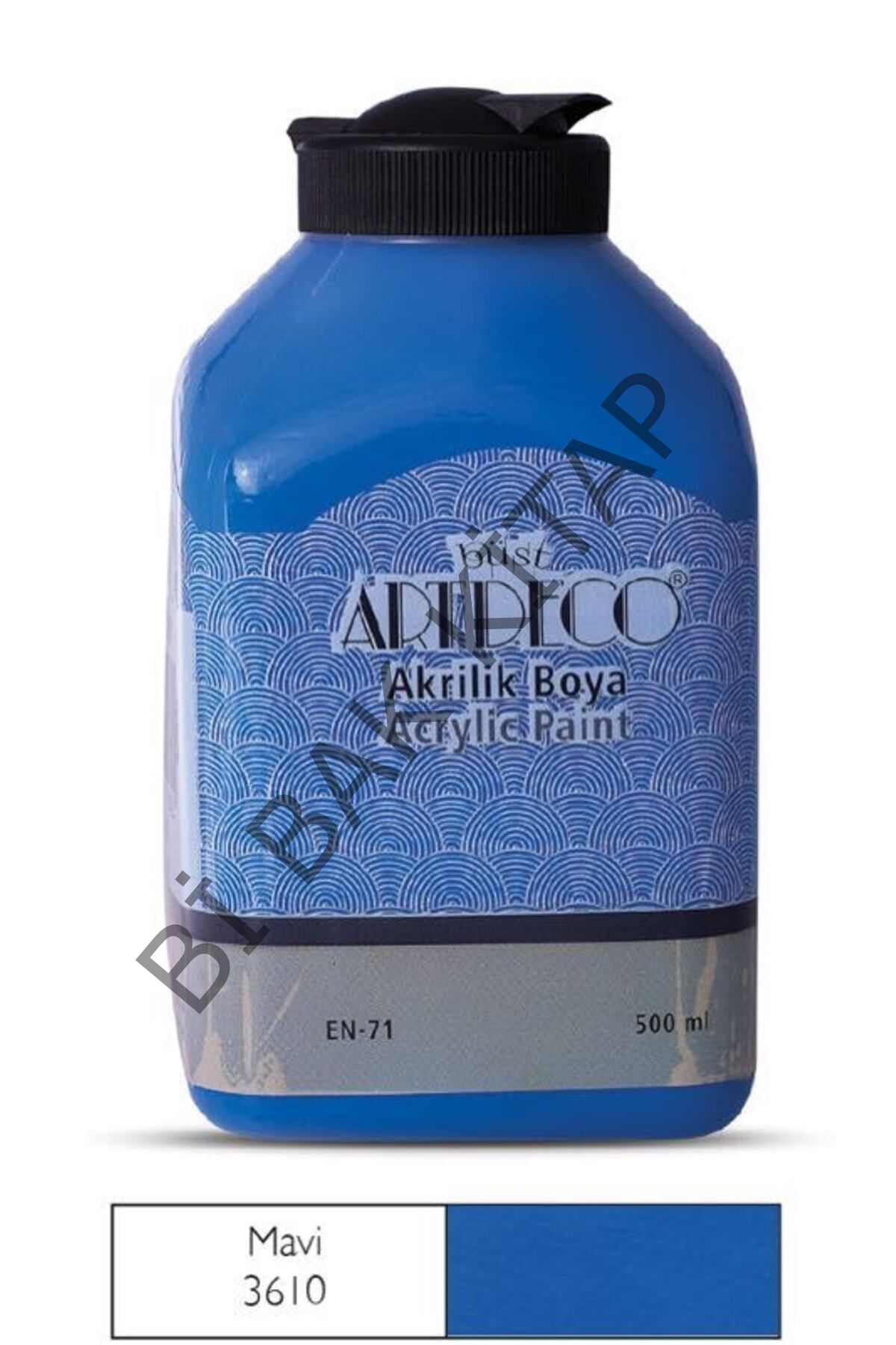 Y-070l-3610-akrilik Boya 500 ml Mavi