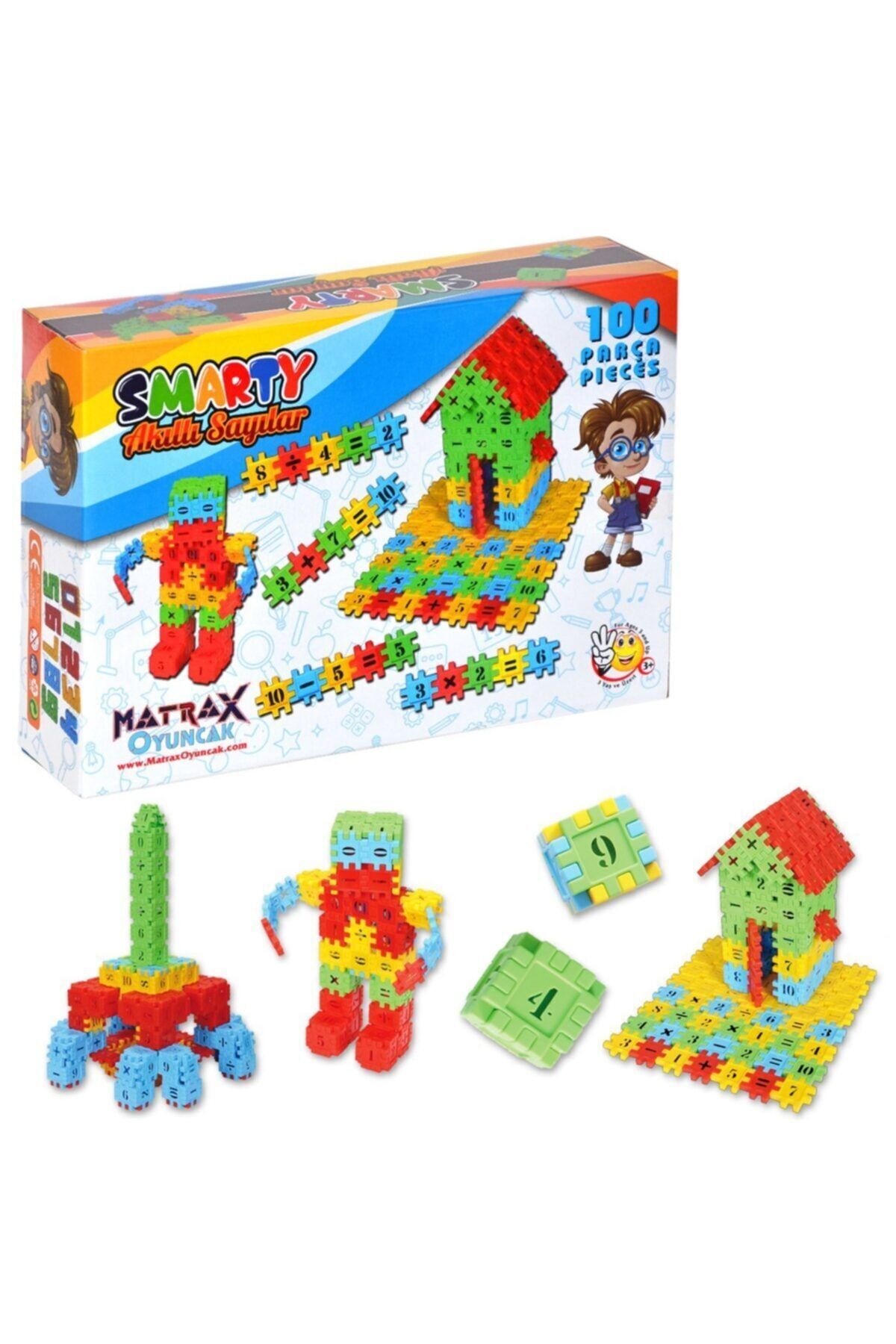 182 Smart 100 Parça Blok Seti / +3 Yaş