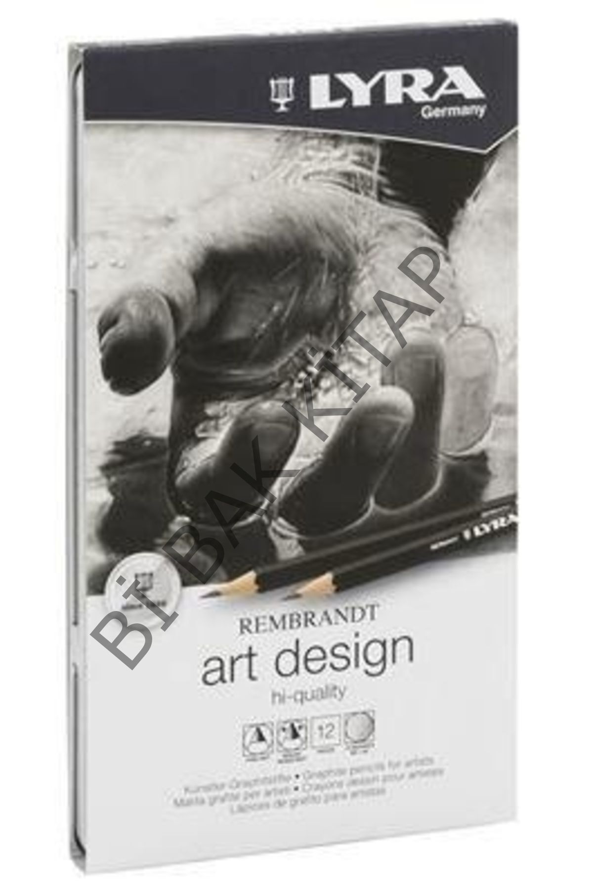 Rembrandt Art Design Profesyonel Dereceli Kalem Seti 12`li Metal Kutu