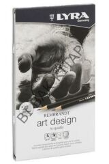 Rembrandt Art Design Profesyonel Dereceli Kalem Seti 12`li Metal Kutu