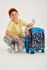 Kids Lacivert Mavi Astronot Çocuk Valizi 16751