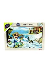 Ahşap Deniz Kızı Yapboz
