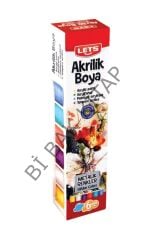 Akrilik Boya 6 Renk Metalik 25 Mg.