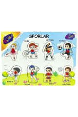 Lisinya193 Nessiworld Ahşap Tutmalı Sporlar Yapboz alithestereo