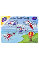 Ahşap Tutmalı Kara ve Hava Taşıtları Puzzle