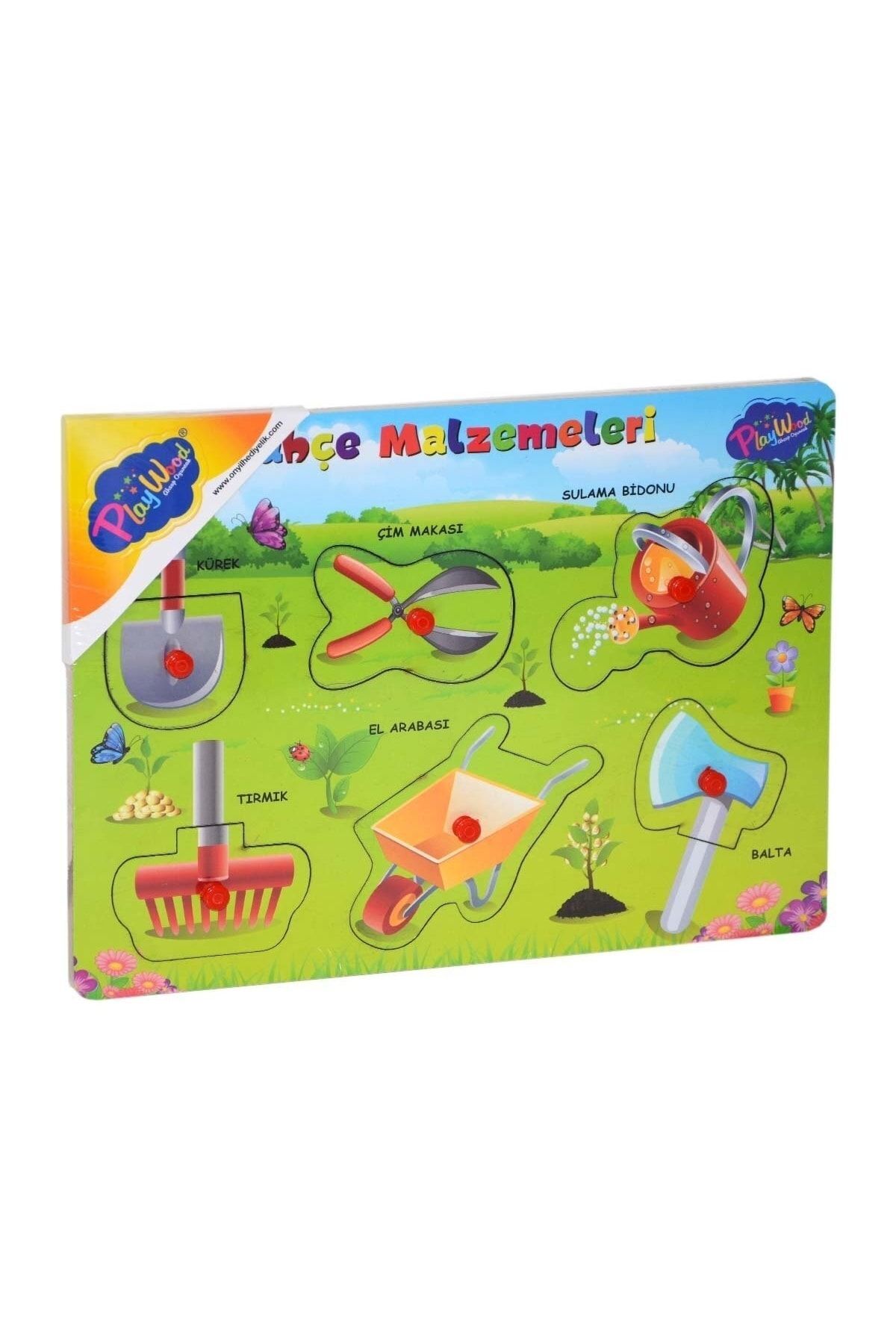 Ahşap Tutmalı Bahçe Malzemeleri Puzzle