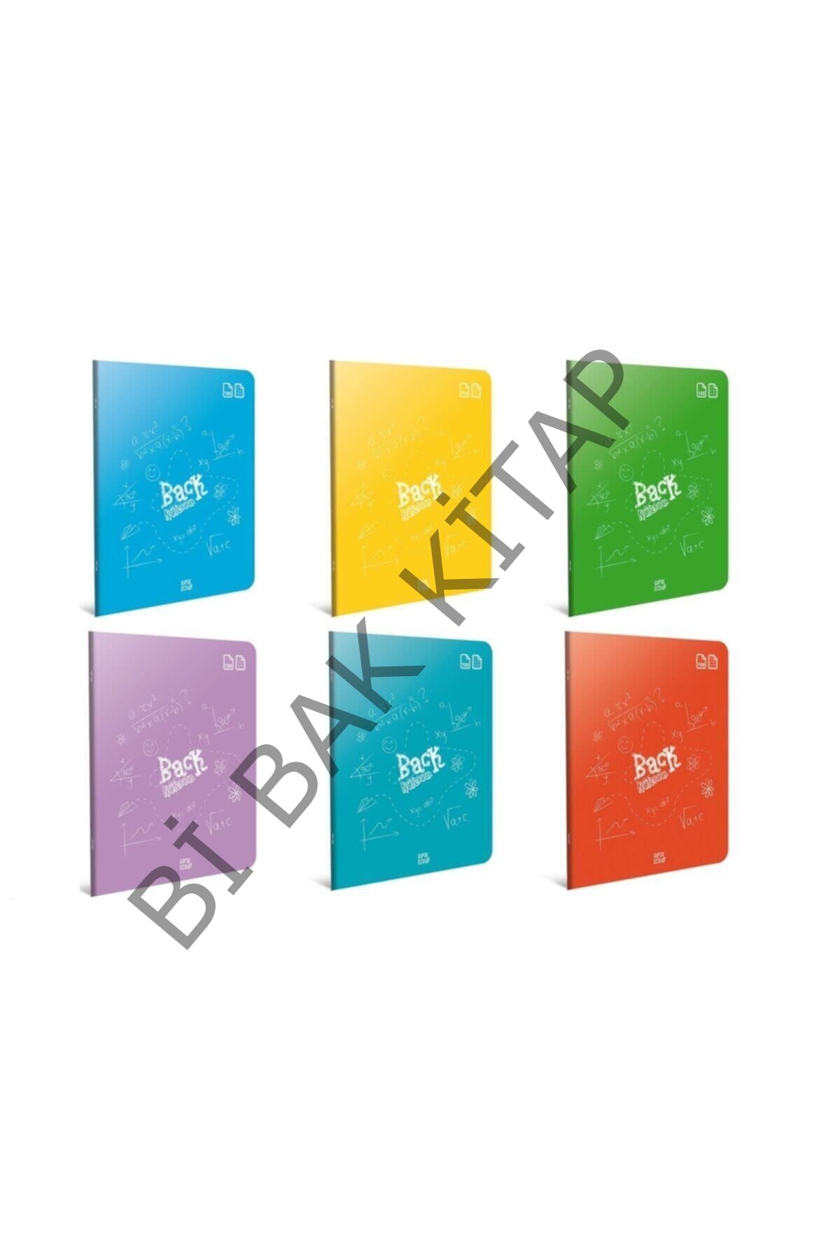 Back Tel Dikişli Plastik Kapak A4 Defter 100 Yaprak Kareli