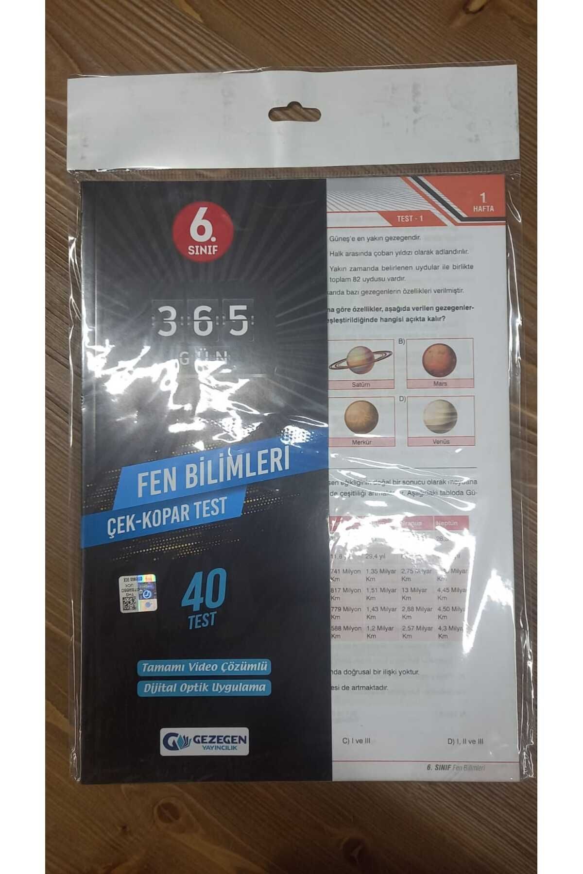 6. SINIF FEN BİLİMLERİ ÇEK KOPAR TEST