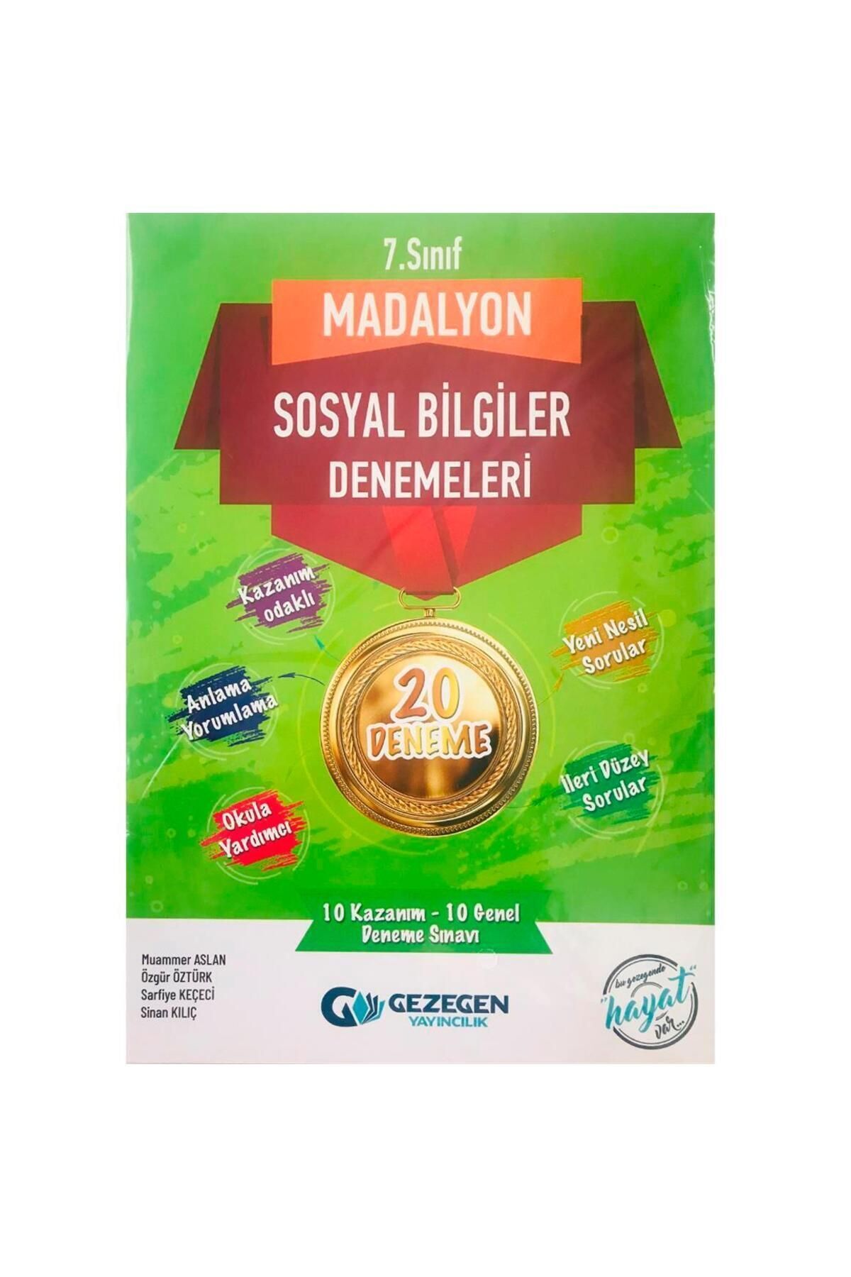 Gezegen Yayınları 7. Sınıf Sosyal Bilgiler Madalyon 20 Deneme