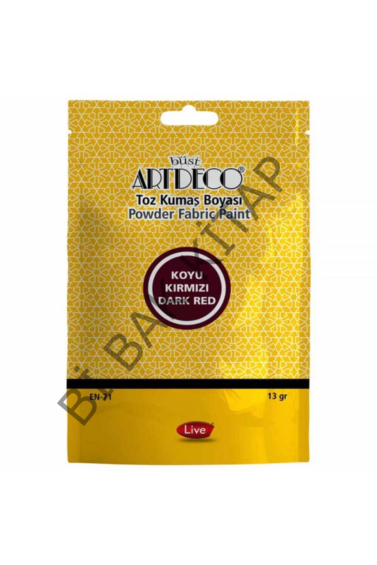 Artdeco Toz Kumaş Boyası 13 Gr. Koyu Kırmızı 1107