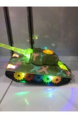 Sesli Işıklı Pilli Çard Dön Özel Model Tank