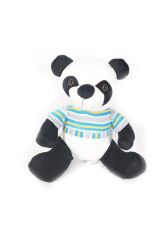 Peluş Sevimli Pandalar 25 cm Atkılı Kazaklı Uyku Arkadaşı