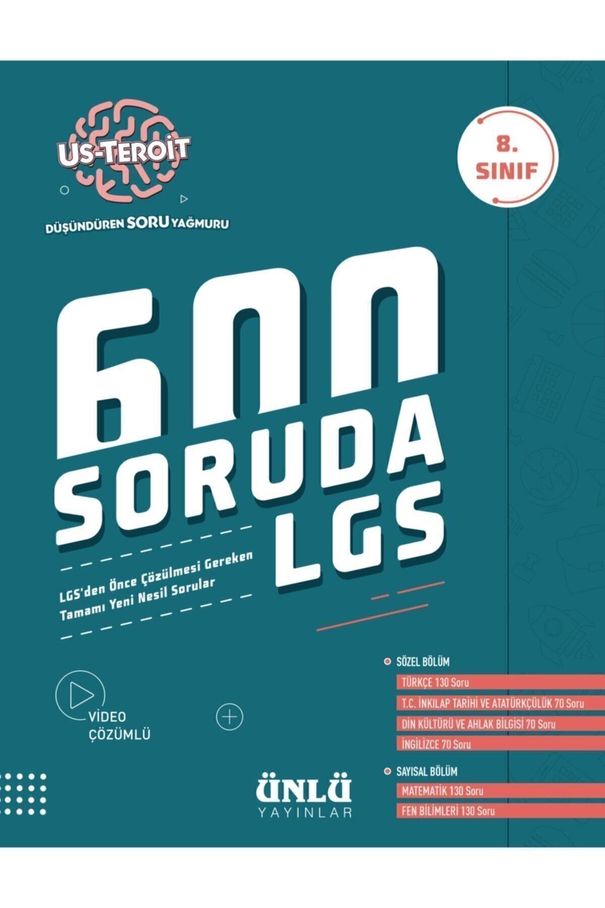 8. Sınıf Us-teroit 600 Soruda Lgs Soru Bankası