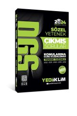 Yediiklim Yayınları 2024 Dgs Sözel Yetenek Tamamı Çözümlü Konularına Göre Çıkmış Sorul