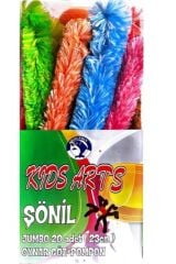 Kıds Arts Şönil Jumbo 20 Adet Oynar Göz+ponpon