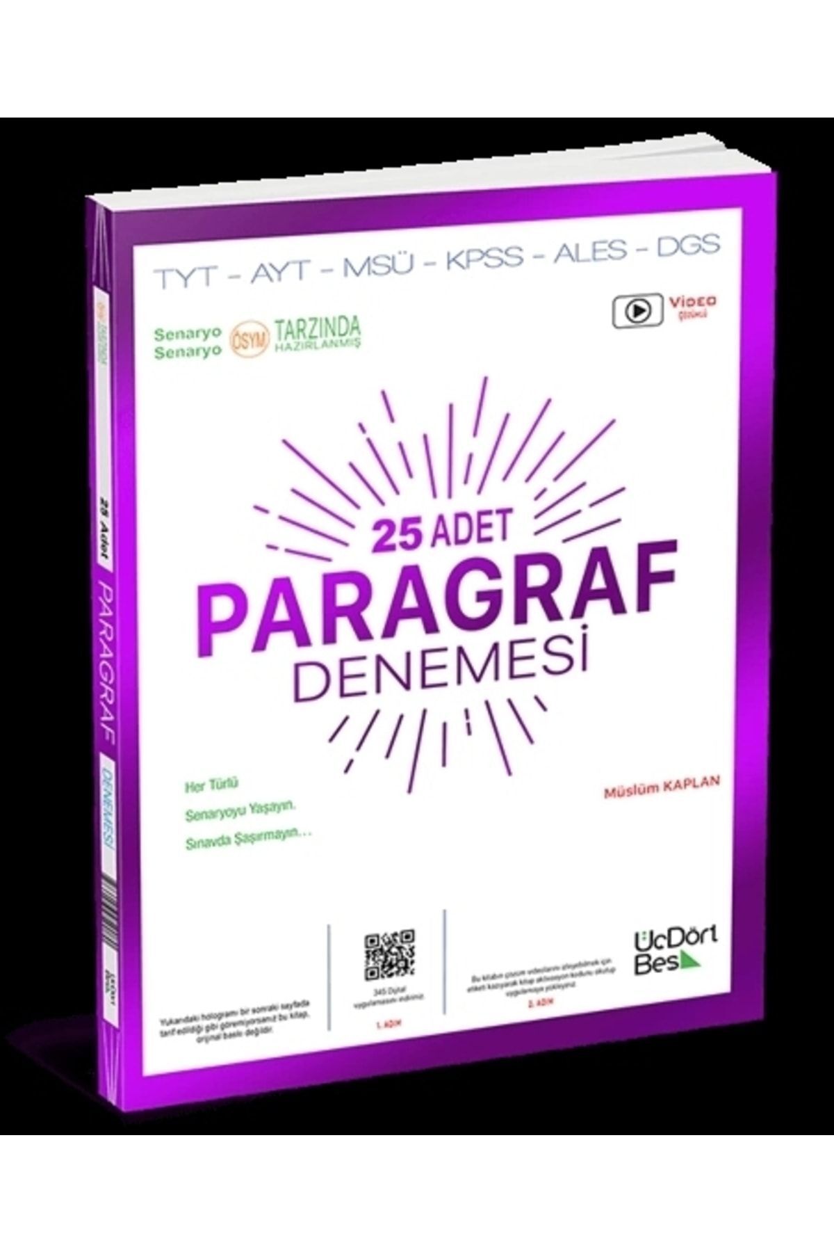 Üçdörtbeş Yayınları 2023 Model Paragraf 25 Adet Denemesi