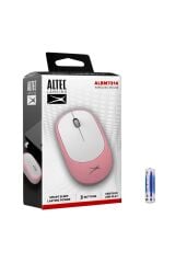Pembe 2.4ghz Usb 1200dpı Alkalin Pilli Kablosuz Mouse