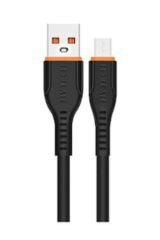 Hytech 2.4a Micro Usb Şarj Kablosu 1.20 Metre Siyah Hy-x260b