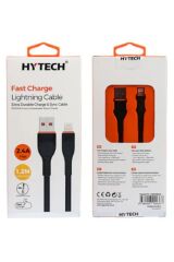 Hytech 2.4a Lightning Usb Şarj Kablosu 1.20 Metre Siyah Hy-x360