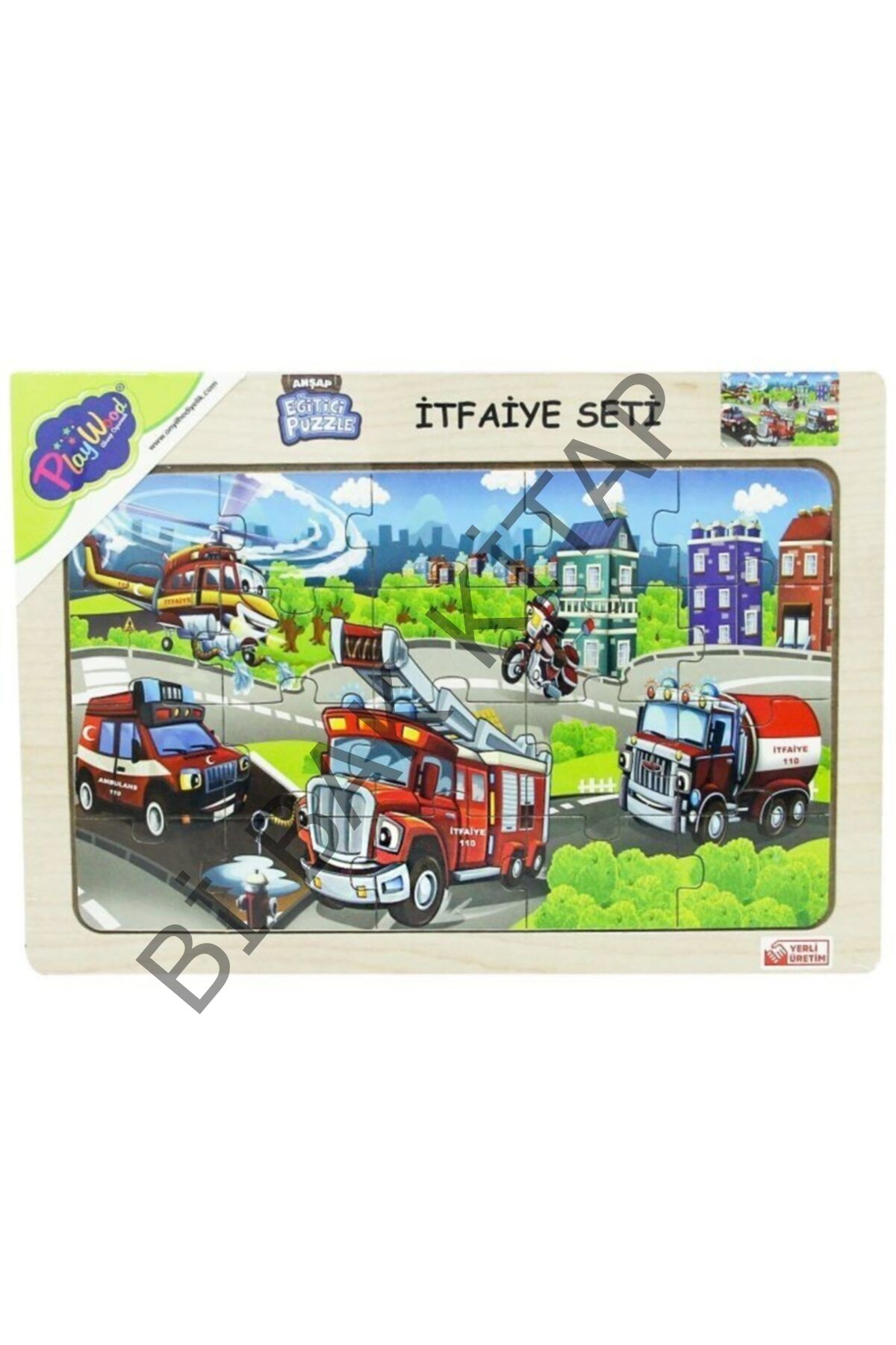 Ahşap İtfaiye Seti Puzzle