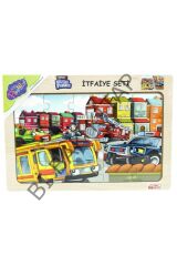 Ahşap İtfaiye Seti Puzzle