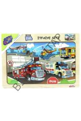 Ahşap İtfaiye Seti Puzzle