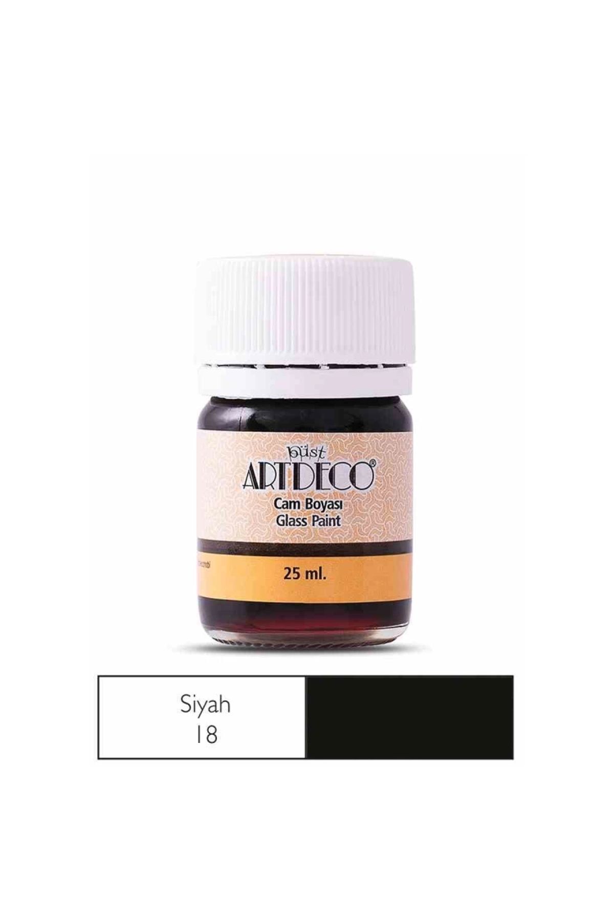 Cam Boyası 25 ml Siyah 18