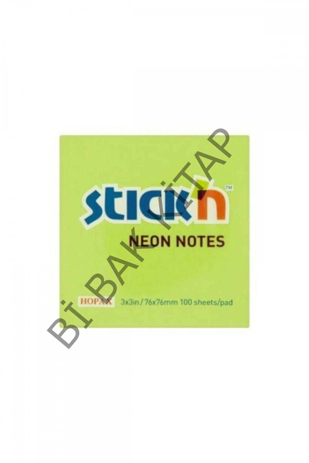 Hopax Yapışkanlı Not Kağıdı 76x76 Mm Neon Yeşil