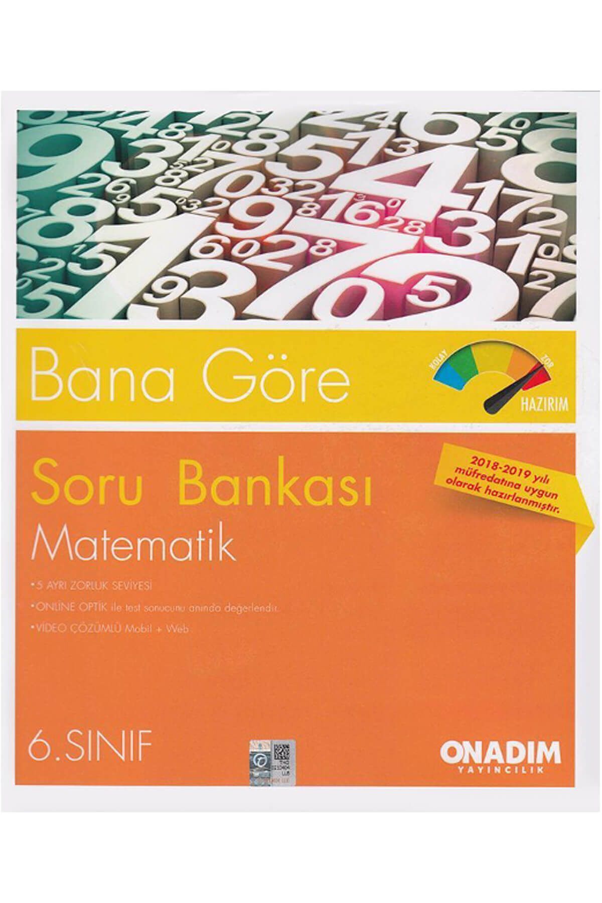 Onadım Yayıncılık 6. Sınıf Matematik Soru Bankası