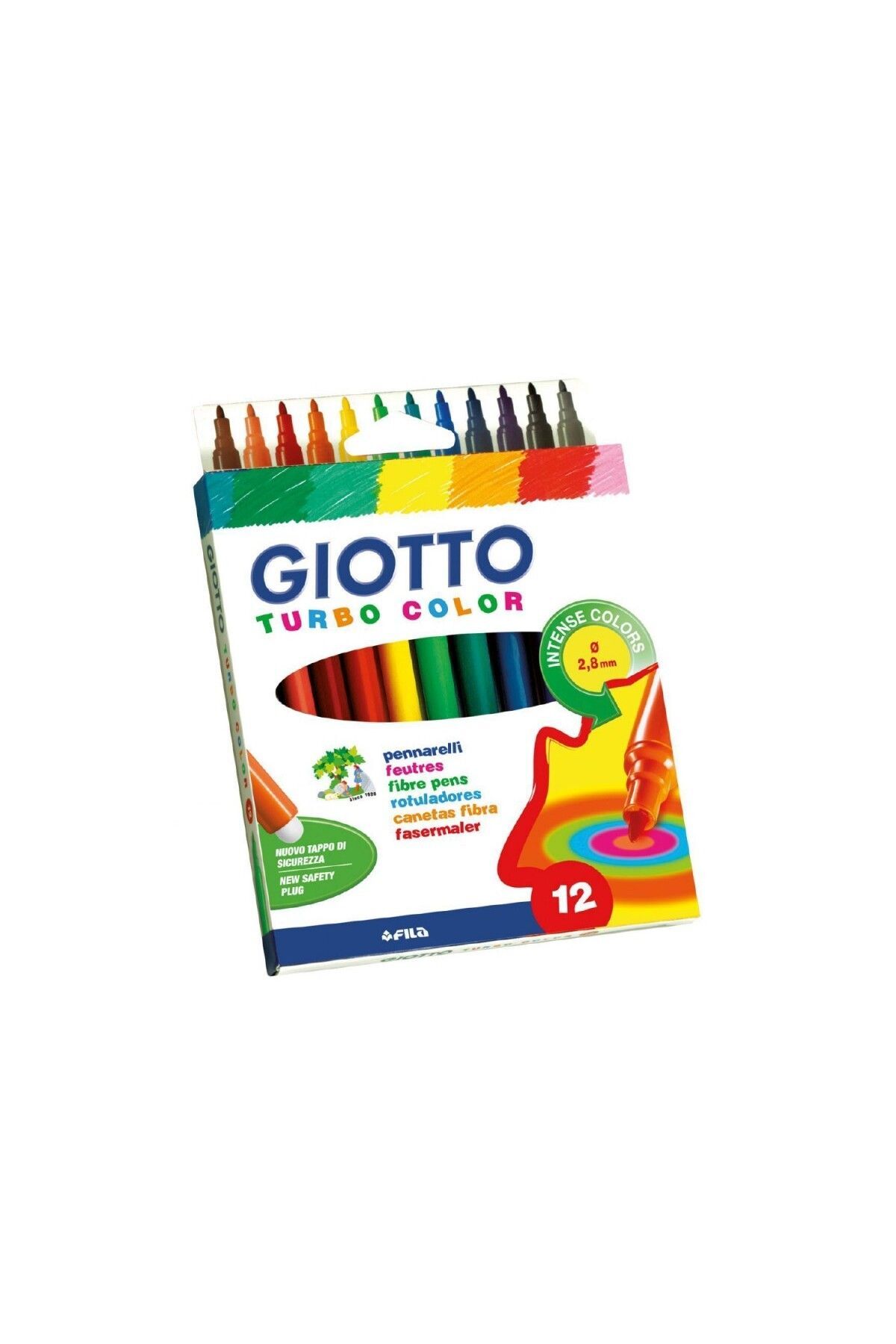 12'li Kutu Turbo Color Keçeli Boya