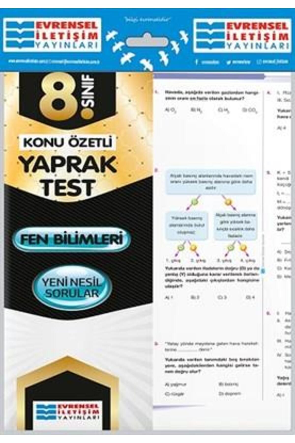 8.sınıf Fen Bilimleri Yaprak Test