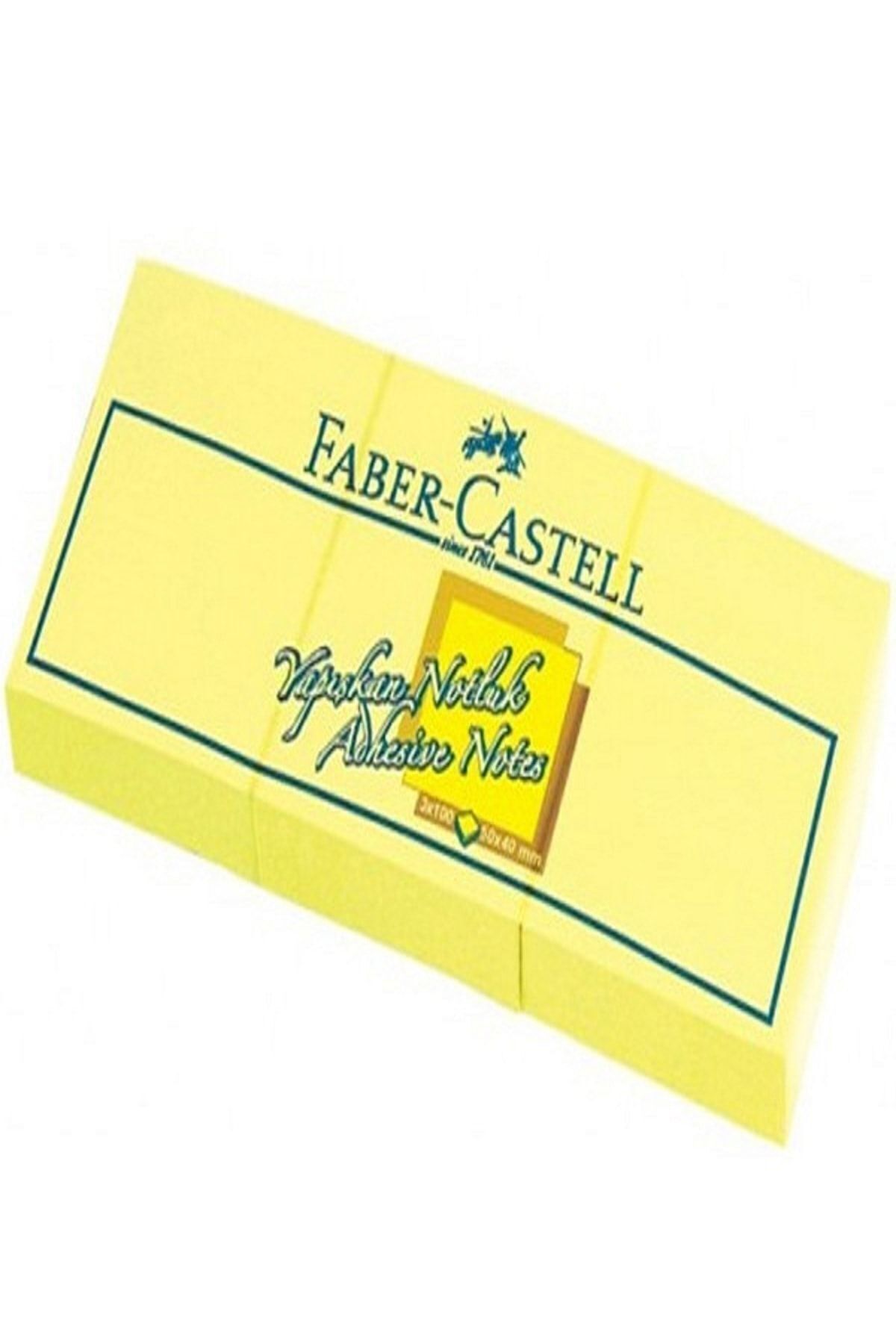 Faber-castell Yapışkan Notluk 50x40 3'lü Sarı /