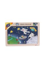 ONY-77 78 79 80 Ahşap Eğitici Puzzle Uzaya Yolculuk -Onyıl
