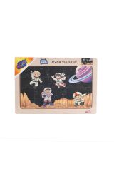 ONY-77 78 79 80 Ahşap Eğitici Puzzle Uzaya Yolculuk -Onyıl