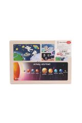 ONY-77 78 79 80 Ahşap Eğitici Puzzle Uzaya Yolculuk -Onyıl