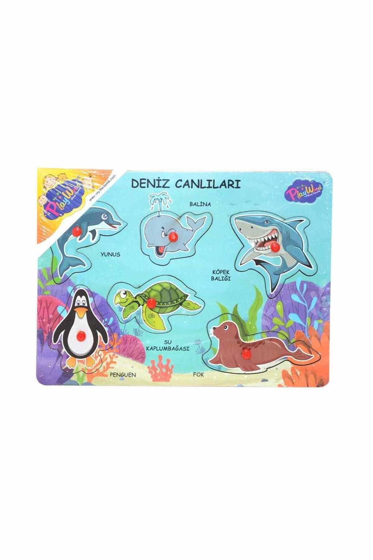 Ony-331 332 Ahşap Tutmalı Deniz Canlıları