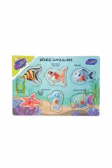 Ony-331 332 Ahşap Tutmalı Deniz Canlıları