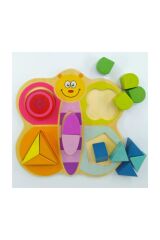 Ahşap Geometrik Şekilli Bloklar 15 Parça