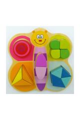 Ahşap Geometrik Şekilli Bloklar 15 Parça