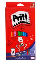 12 Li Silinebilir Pastel Boya - Mum Boya