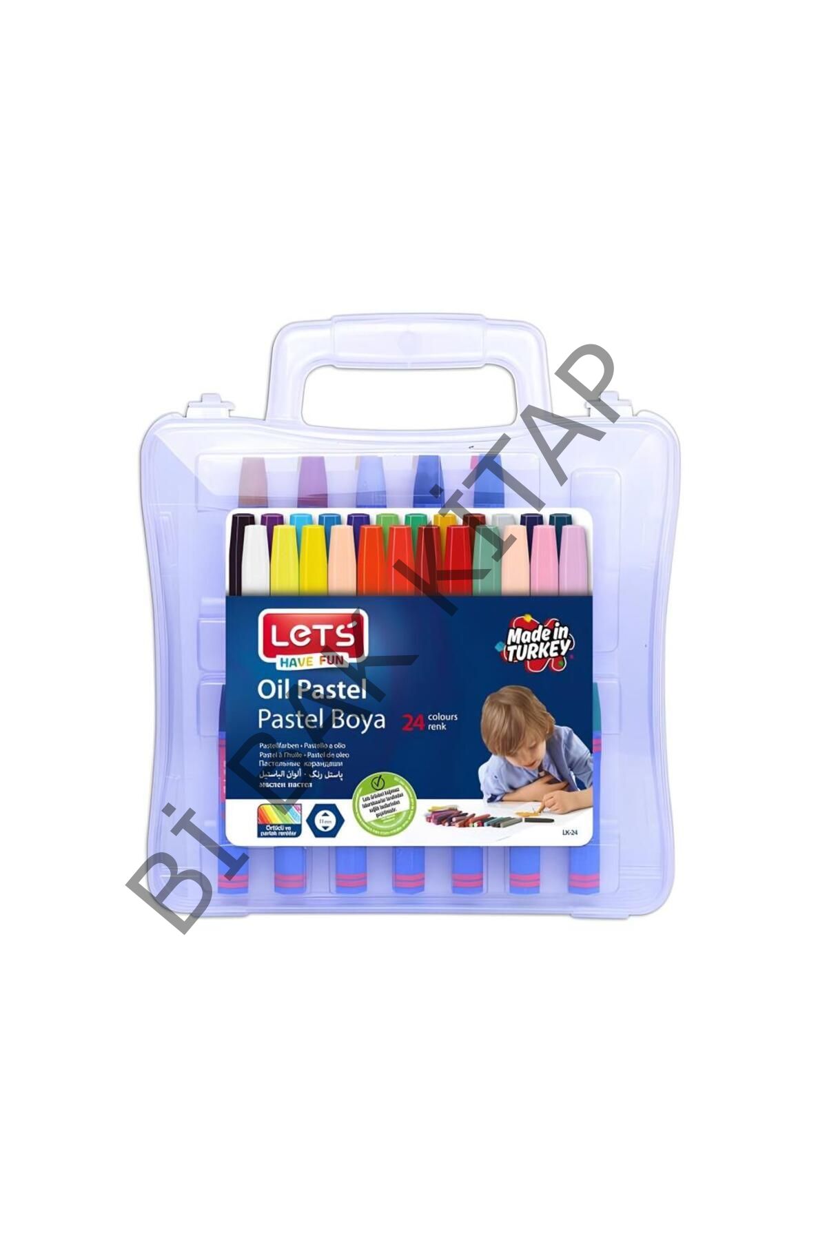 24 Lü Çantalı Pastel Boya Lk-24