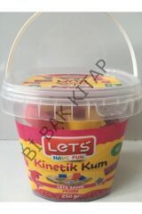 Kinetik Kum 250 gr Pembe Plastik Kutu