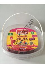 Kinetik Kum 250 gr Pembe Plastik Kutu