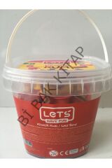 Kinetik Kum 250 gr Pembe Plastik Kutu