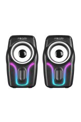 Md-s25 Bold 2.0 Multimedia 3w-2 Siyah 6 Renk Modu Ile Usb Rgb Işıklı Speaker