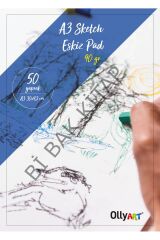 Ollyart Eskiz Blok A3 50 Yaprak 90 Gr.