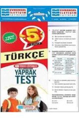 5.sınıf Türkçe Yaprak Test Yeni Nesil - Evrensel Iletişim Yayınları